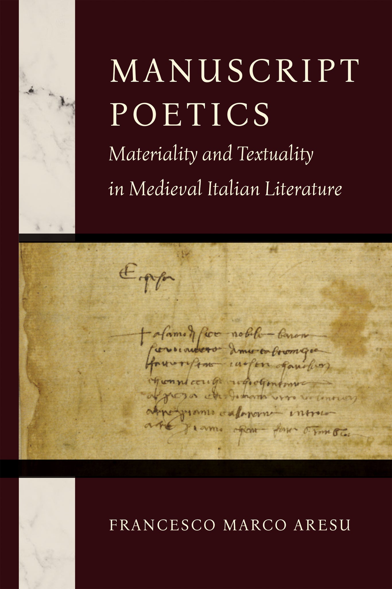 Cover image for Manuscript Poetics ISBN 9780268206505
